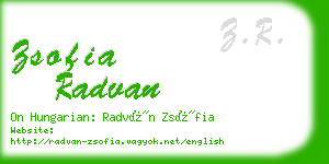 zsofia radvan business card